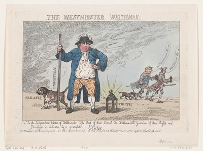 The Westminster Watchman, 12. huhtikuuta 1784, 12. huhtikuuta 1784. tekijältä Thomas Rowlandson