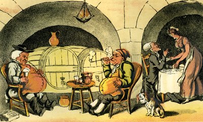 "kellarikvartetto" tekijältä Thomas Rowlandson
