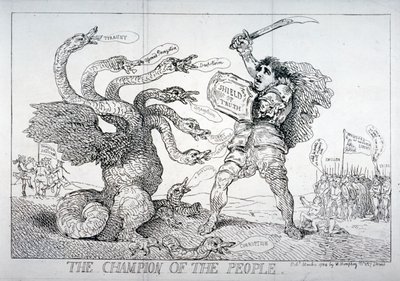 "Kansan mestari", 1784. tekijältä Thomas Rowlandson