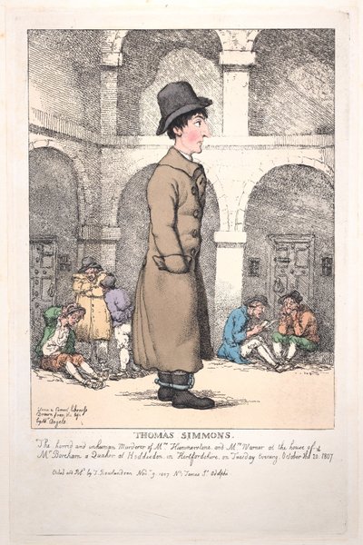 Thomas Simmons, 9. marraskuuta 1807, 9. marraskuuta 1807. tekijältä Thomas Rowlandson