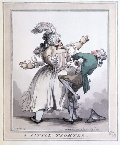 Tighten More - Prints by Rowlandson, F. Libronin ja H. Clouzotin teoksessa "The corset in art and mors from the 13th to the 20th century" tekijältä Thomas Rowlandson
