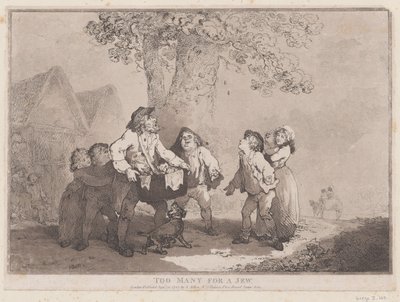 Liikaa juutalaiselle, 20.9.1785., 20.9.1785. tekijältä Thomas Rowlandson