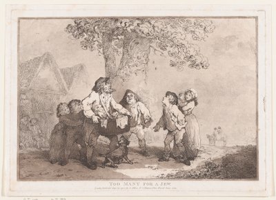 Liikaa juutalaiselle, 20.9.1785., 20.9.1785. tekijältä Thomas Rowlandson