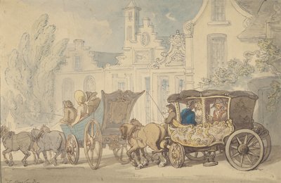 Kaksi linja-autoa – Matkustatko Ranskassa tekijältä Thomas Rowlandson