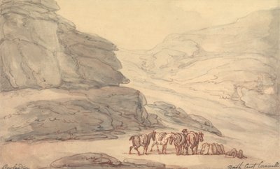 Kivilaakso, Lynton, Devon tekijältä Thomas Rowlandson