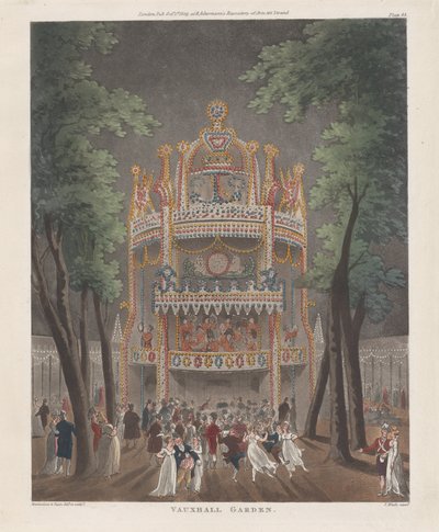 Vauxhall Garden, 2. lokakuuta 1809, 2. lokakuuta 1809 tekijältä Thomas Rowlandson