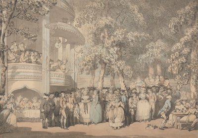 Vauxhall Gardens tekijältä Thomas Rowlandson