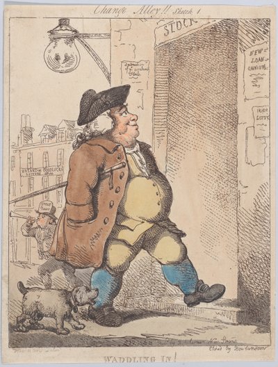 Waddling In!, 1. elokuuta 1799, 1. elokuuta 1799. tekijältä Thomas Rowlandson