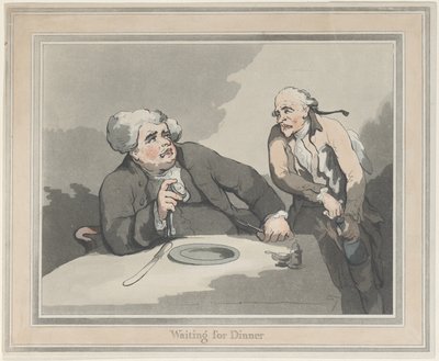 Odotettaessa illallista tekijältä Thomas Rowlandson