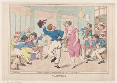 Wapping, syyskuu, 1807, syyskuu, 1807. tekijältä Thomas Rowlandson