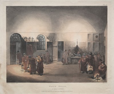 Watch House, St. Mary Le Boue tekijältä Thomas Rowlandson