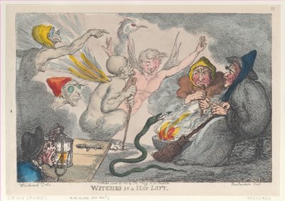 Noidat heinäparvella, 29. huhtikuuta 1807, 29. huhtikuuta 1807. tekijältä Thomas Rowlandson