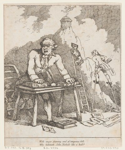 With Anger Foaming..., Benevolent Epistle, 1790., 1790. tekijältä Thomas Rowlandson