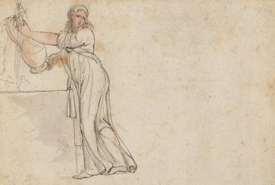 Nainen kaivolla tekijältä Thomas Rowlandson