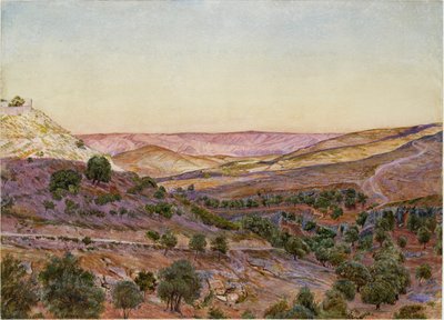 Moabin kukkulat ja Hinnomin laakso, 1854 tekijältä Thomas Seddon
