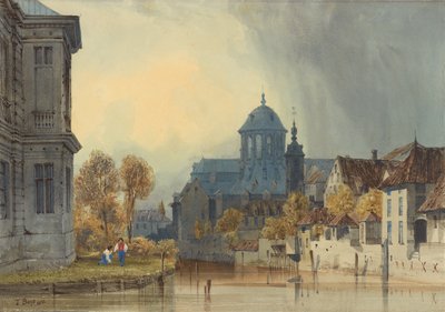 Näkymä Hanswijkin neitsyt Marian kirkkoon, Mechelen (Malines), Belgia tekijältä Thomas Shotter Boys