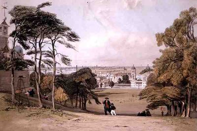 Lontoo Greenwichistä, "London As It Is", taiteilijan kaivertama ja julkaissut tekijältä Thomas Shotter Boys