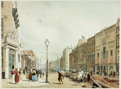 Piccadilly, Looking Towards the City, levy seitsemäntoista julkaisusta Original Views of London sellaisena kuin se on tekijältä Thomas Shotter Boys