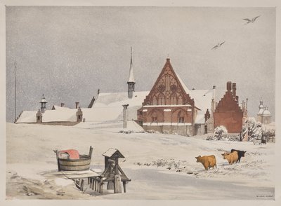Kuvankaunis arkkitehtuuri Pariisissa, Gentissä, Antwerpenissä, Rouenissa: Byloke, Gent, Belgia tekijältä Thomas Shotter Boys