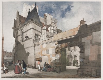 Kuvankaunis arkkitehtuuri Pariisissa, Gentissä, Antwerpenissä, Rouenissa: Hôtel de Cluny, Pariisi tekijältä Thomas Shotter Boys