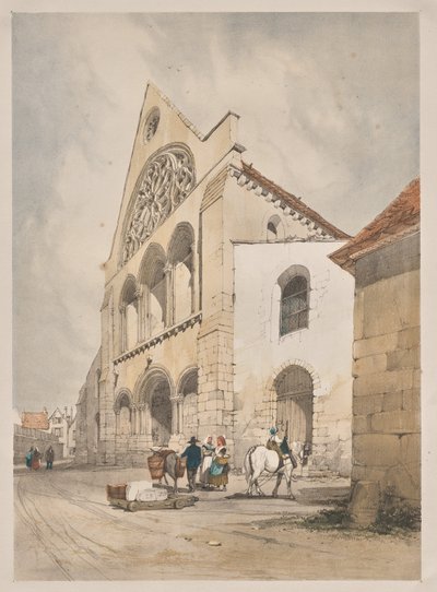 Kuvankaunis arkkitehtuuri Pariisissa, Gentissä, Antwerpenissä, Rouenissa: St. Andre, Chartres, Ranska tekijältä Thomas Shotter Boys