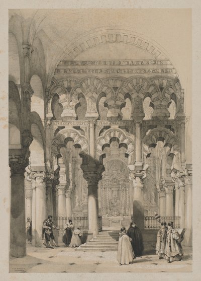 Kuvankauniita luonnoksia Espanjassa: Moskeija, Cordova, 1837. tekijältä Thomas Shotter Boys