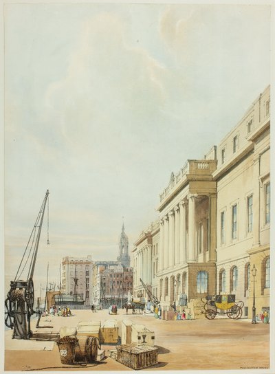 Custom House, levy kolme julkaisusta Original Views of London sellaisena kuin se on tekijältä Thomas Shotter Boys