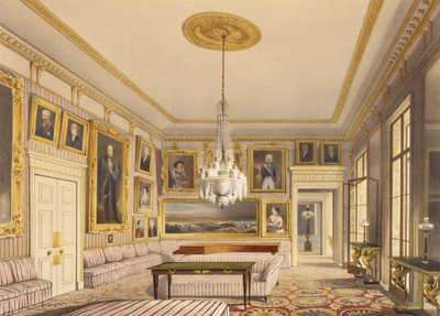 The Striped Drawing Room, Apsley House, 1853 (tulostus) tekijältä Thomas Shotter Boys