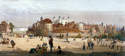 Lontoon Tower, 1842 tekijältä Thomas Shotter Boys