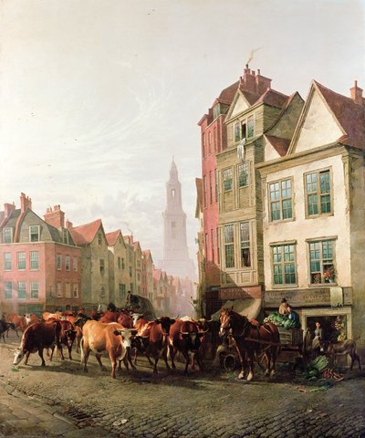 Old Smithfield Market, 1887 tekijältä Thomas Sidney Cooper