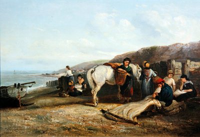Verkkojen korjaaminen (öljy kankaalle) tekijältä Thomas Smythe