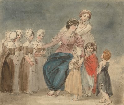 Hyväntekeväisyyslapset ja pienet kulkurit tekijältä Thomas Stothard