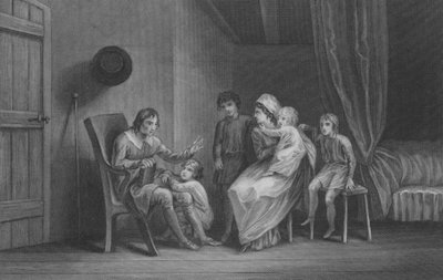 Christian ilmaisee pelkonsa perheelleen tekijältä Thomas Stothard