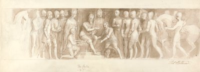 Suunnittelu Grand Staircasen, Buckinghamin palatsin, Centerin & 2d:lle tekijältä Thomas Stothard