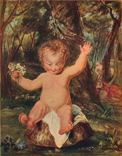 Puck, Stoddartin vesiväripiirroksesta Reynoldsin mukaan, 1789, 1903 tekijältä Thomas Stothard