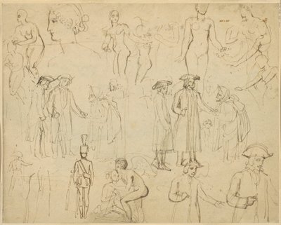 Roger de Coverley ja mustalaiset [verso] tekijältä Thomas Stothard