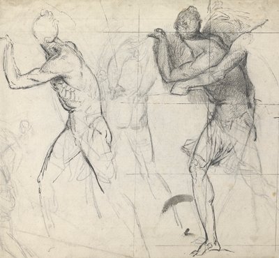 Luonnos klassisista hahmoista toiminnassa tekijältä Thomas Stothard