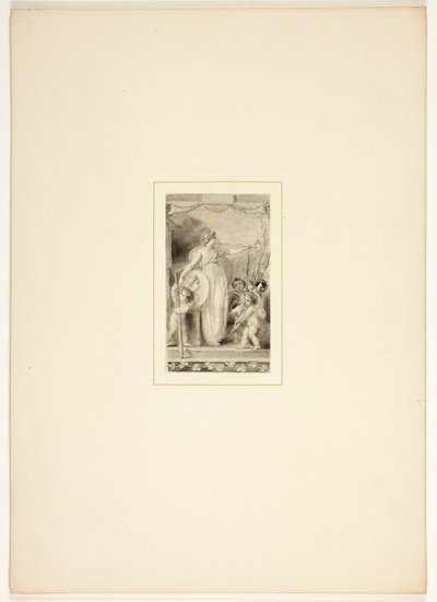 Tutkielma The Task -teoksen kuvalaattaa varten tekijältä Thomas Stothard