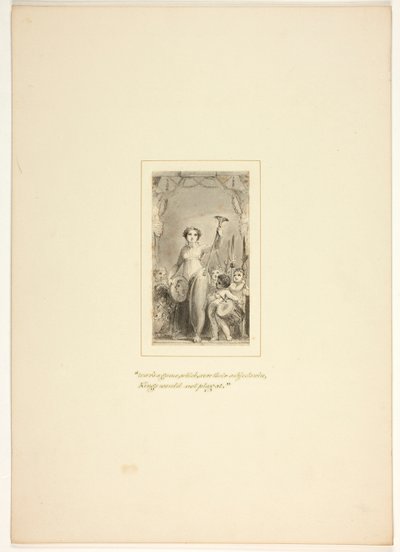 Tutkielma The Task -teoksen kuvalaattaa varten tekijältä Thomas Stothard