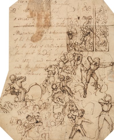 Tutkimus Wellington Shieldille tekijältä Thomas Stothard