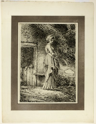 Kadonnut omena, Specimens of Polyautography -lehden ensimmäisestä numerosta tekijältä Thomas Stothard