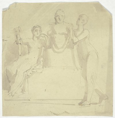 Kaksi naishahmoa rinnalla tekijältä Thomas Stothard