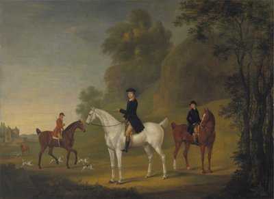 Lord Bulkeley ja hänen Harriers, hänen metsästäjä John Wells ja Whipper-In R. Jennings tekijältä Thomas Stringer