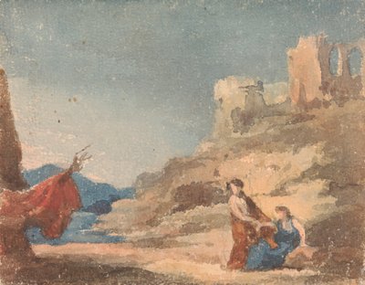 Figuras entre ruínas em Hillfinnish tekijältä Thomas Sully