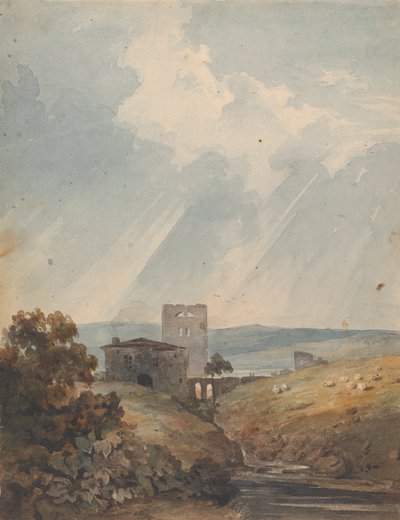 Maisema linnalla, kukkuloilla ja vuorilla tekijältä Thomas Sully