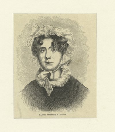 Martha Jefferson Randolph (puukaiverrus) tekijältä Thomas Sully