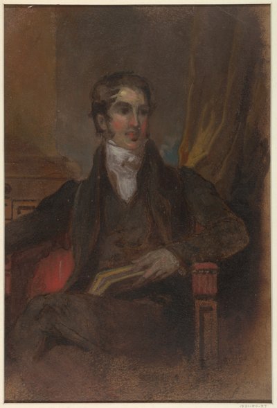 Tutkimus "Muotokuva James Cornell Biddle", Museum of Fine Arts, Houston, TX tekijältä Thomas Sully