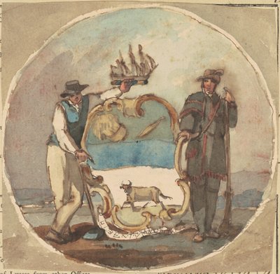 Tutkimus "The Great Seal of the State of Delaware" tekijältä Thomas Sully