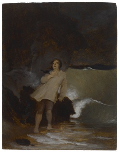 Robinson Crusoen haaksirikko, n. 1856 tekijältä Thomas Sully