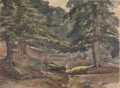 Metsäinen jokikohtaus tekijältä Thomas Sully